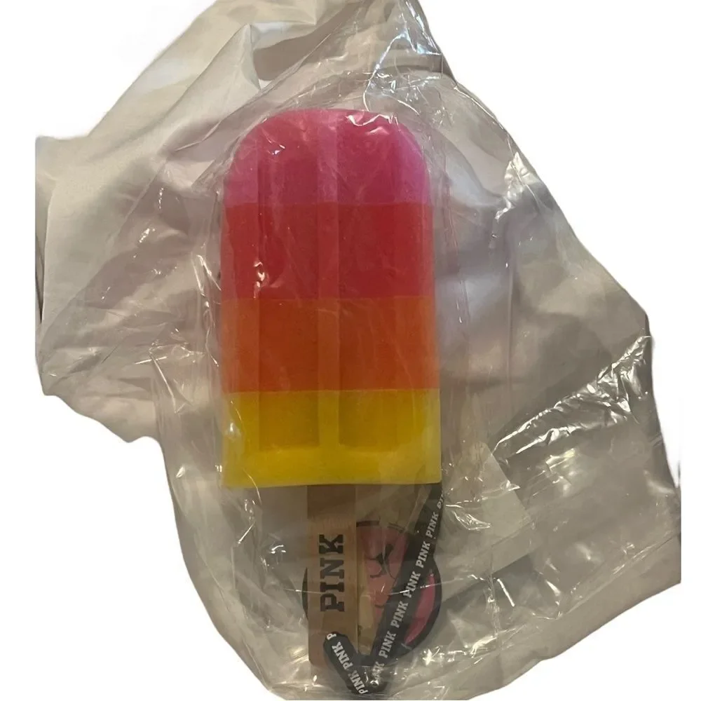 PINK Victorias Secret BUBBLE BABES Citrus Popscicle Exfoliating Shower Sponge